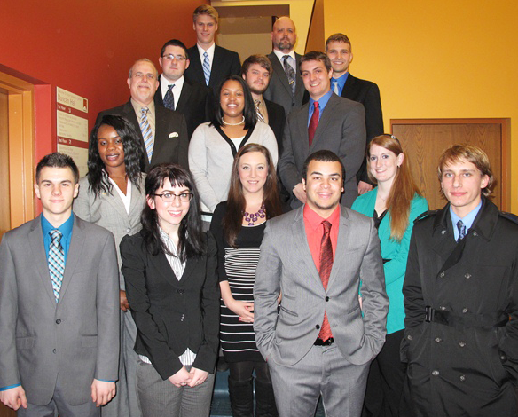 Heather Stigerwalt (second row, far right) is a 2010 graduate of Criminal Justice.