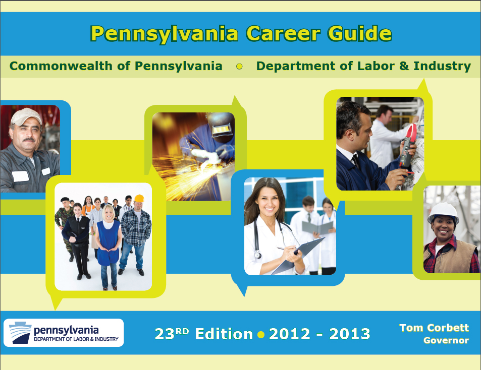 The cover to the 2012-2013 Pennsylvania Career Guide.