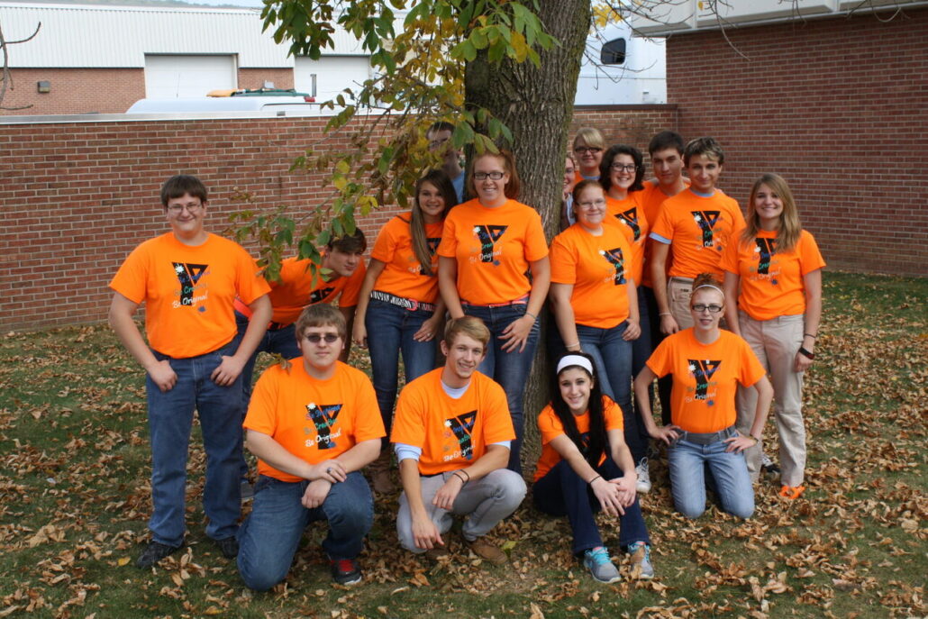 2014 Ad Art class in their Dress Down Day T-Shirts