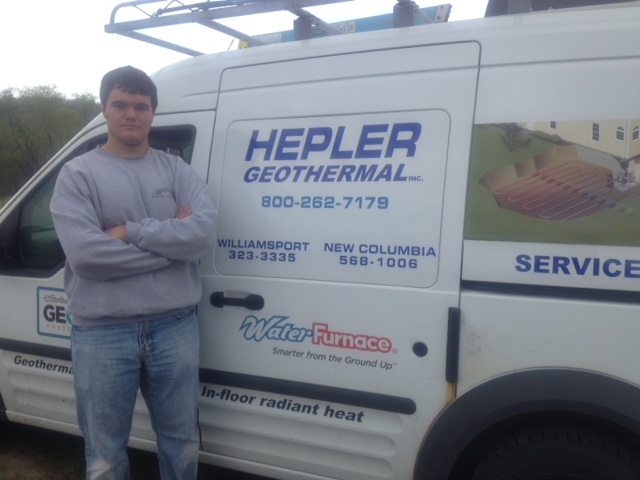 Chase Raker at Hepler Geothermal