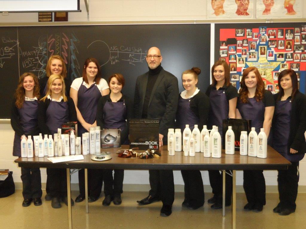 Larry Smith and the Cosmetology Class of 2014