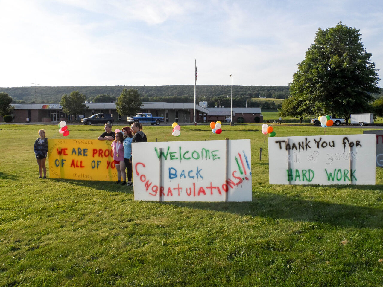 Family and friends greeted our competitors when they returned from the SkillsUSA Nationals in Kansas City.